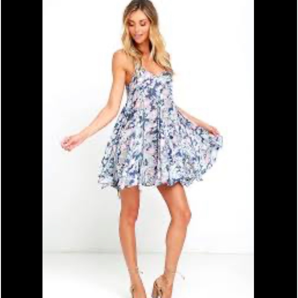 Never worn Lulus For Always Floral Dress - Picture 5 of 16
